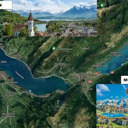 Appartamento Switzerland Am Thunersee, Xxl Terrasse Spiez