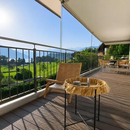 Switzerland Am Thunersee, Xxl Terrasse Spiez